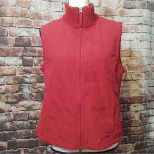 Cute Columbia Sportswear Red Vest Wool Blend sz L